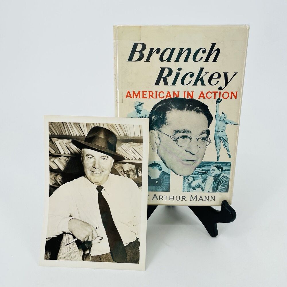 Branch Rickey American in Action 1957 1st Ed Advance Review Copy Photo Slip ARC
